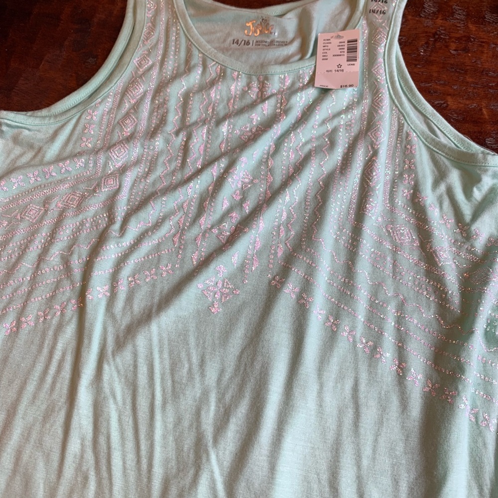 NWT justice tank top